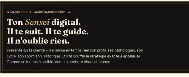 Écran du Sensei Tool