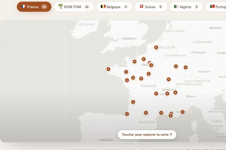 La Magic Map, carte des praticiens